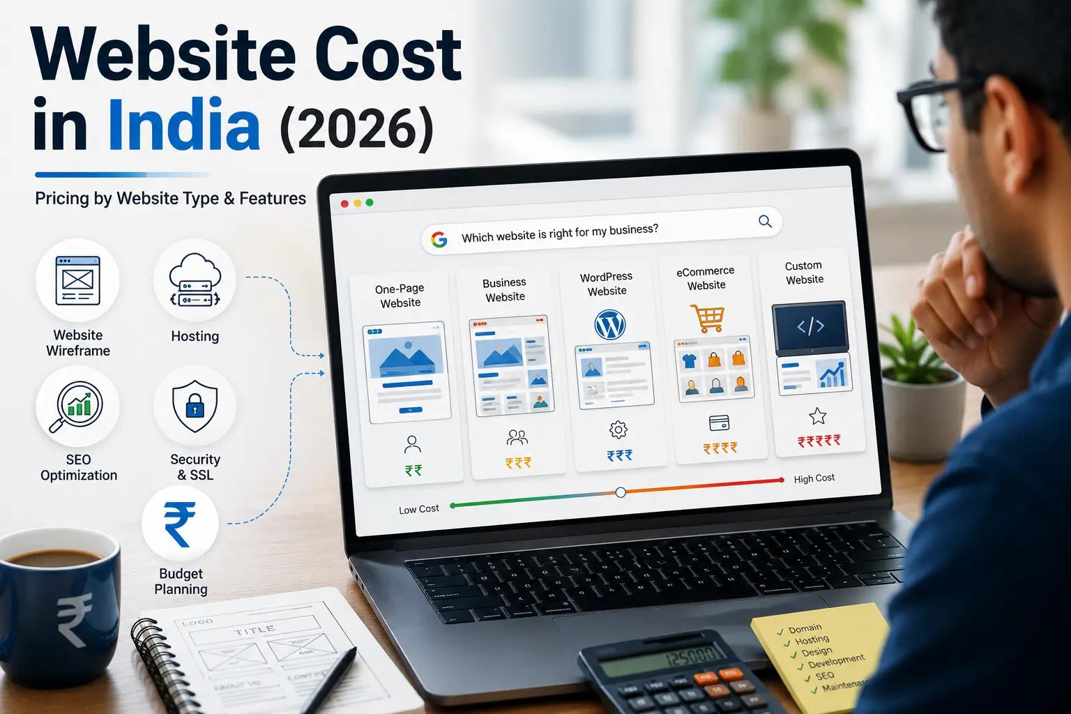 Website Cost in India (2026): Complete Pricing Guide